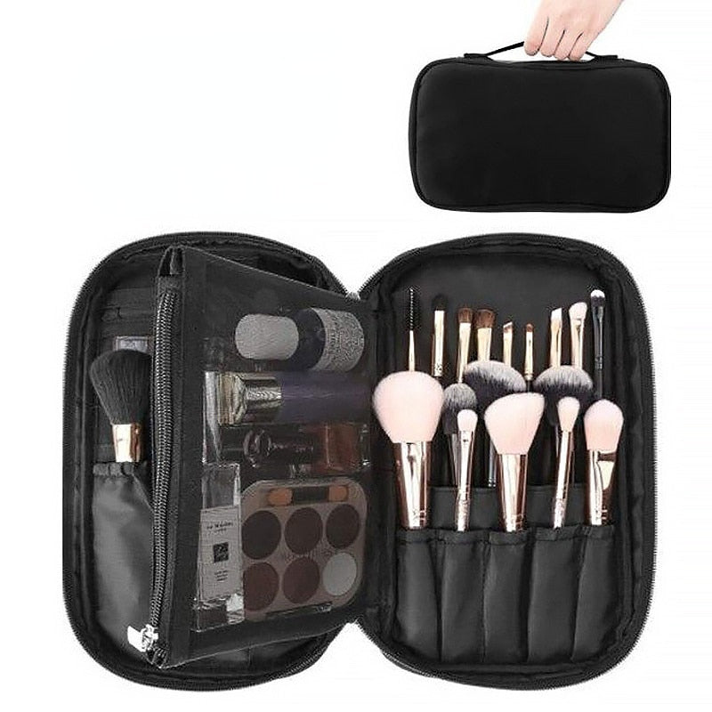 Professional Cosmetic Bag Beauty Case Toiletry Brush Organizer Multi