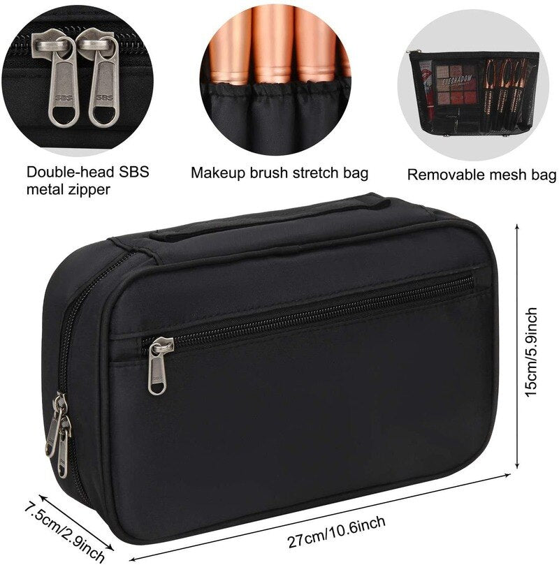 Professional Cosmetic Bag Beauty Case Toiletry Brush Organizer Multi